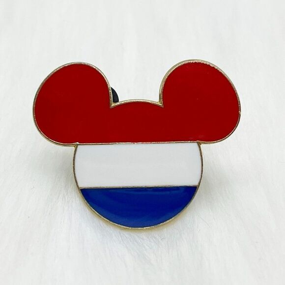 🔮 5/$25 Disney Mickey Icon Netherlands Flag Pin - Picture 1 of 3
